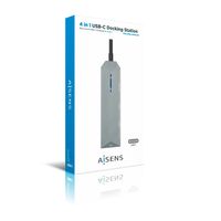 Miniatura 6 de AISENS ASUC-4P002-GR base para portátil y replicador de puertos Alámbrico USB 3.2 Gen 1 (3.1 Gen 1) Type-C