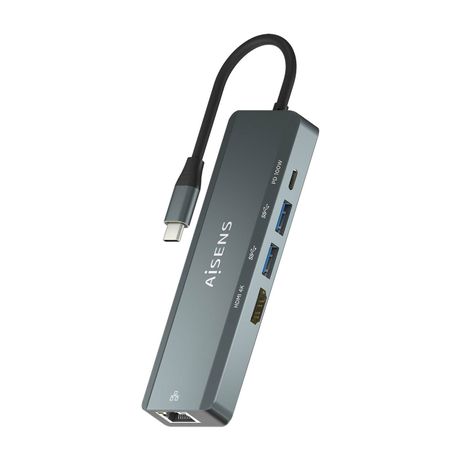 USB-C DOCK AISENS 5 EN 1 USB-C A 1XHDMI 1XRJ45 2XUSB 1XPD 15CM - Imagen 2 de 8 USB-C DOCK AISENS 5 EN 1 USB-C A 1XHDMI 1XRJ45 2XUSB 1XPD 15CM - Imagen 2 de 8