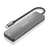 Miniatura 3 de AISENS USB C Dock 6 EN 1  USB C a 1xHDMI  2xUSB A  1xUSB C PD 100W  1xSD  1xMicro SD  Gris  15cm
