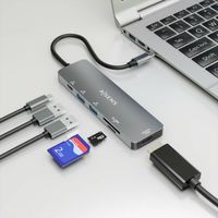Miniatura 7 de AISENS USB C Dock 6 EN 1  USB C a 1xHDMI  2xUSB A  1xUSB C PD 100W  1xSD  1xMicro SD  Gris  15cm