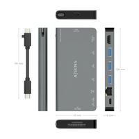 Miniatura 5 de USB-C DOCK AISENS 8 EN 1 HDMI RJ45 3XUSB-A USB-C DATOS+PD 1XSD 1XMICRO SD