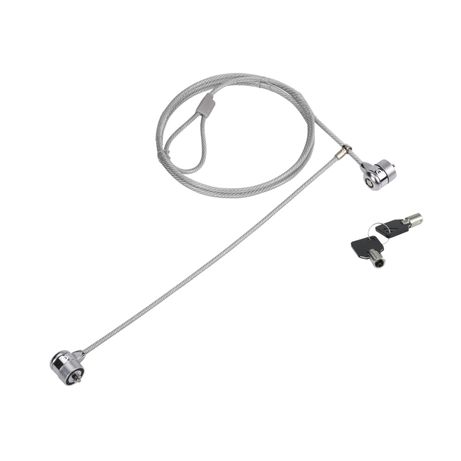 CABLE DE SEGURIDAD CONCEPTRONIC CON DOBLE CABEZAL Y LLAVE 1.5M - Imagen 2 de 6 CABLE DE SEGURIDAD CONCEPTRONIC CON DOBLE CABEZAL Y LLAVE 1.5M - Imagen 2 de 6
