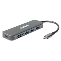 Miniatura 1 de D-Link DUB-2327 6-in-1 USB-C Hub HDMI/CR/PD