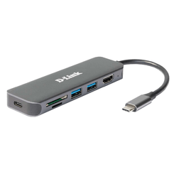D-Link DUB-2327 6-in-1 USB-C Hub HDMI/CR/PD