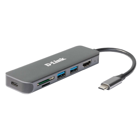D-Link DUB-2327 6-in-1 USB-C Hub HDMI/CR/PD - Imagen 1 de 9 D-Link DUB-2327 6-in-1 USB-C Hub HDMI/CR/PD - Imagen 1 de 9