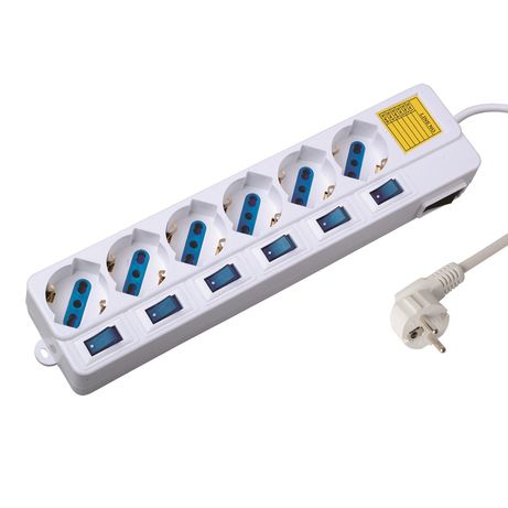 REGLETA 6 TOMAS CON INTERRUPTOR EMINENT - Imagen 2 de 2 REGLETA 6 TOMAS CON INTERRUPTOR EMINENT - Imagen 2 de 2