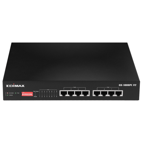 Edimax GS-1008PL V2 Switch 8xGbE PoE+ - Imagen 1 de 5 Edimax GS-1008PL V2 Switch 8xGbE PoE+ - Imagen 1 de 5