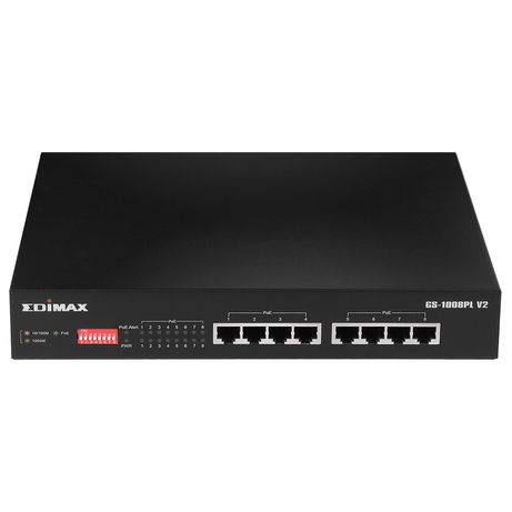 Edimax GS-1008PL V2 Switch 8xGbE PoE+ - Imagen 2 de 5 Edimax GS-1008PL V2 Switch 8xGbE PoE+ - Imagen 2 de 5