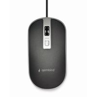 Miniatura 3 de RATON GEMBIRD WIRED OPTICAL MOUSE USB BLACK SILVER
