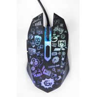 Miniatura 3 de RATON GEMBIRD 6 BOTONES WIRED OPTICAL LED NEGRO