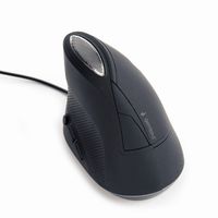 Miniatura 3 de RATON ERGONOMICO GEMBIRD 6 BOTON WIRED OPTICAL SPACE GREY