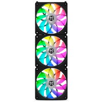 Miniatura 1 de NOX HUMMER EASYLINK | ARGB FANS KIT NEGROS
