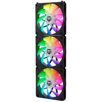Miniatura 3 de NOX HUMMER EASYLINK | ARGB FANS KIT NEGROS