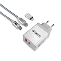 Miniatura 1 de SMART CHARGER PD25W+QC3.0+C TO C/LIGHTNING CABLE W