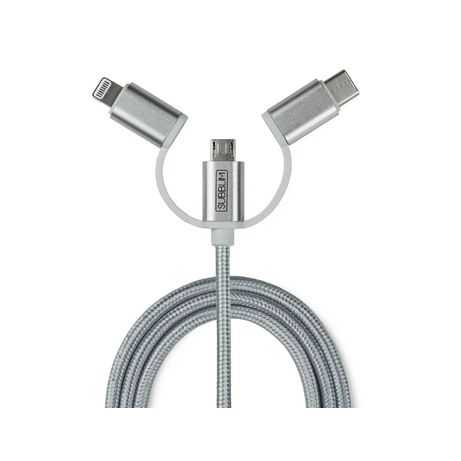 CARGADOR DE COCHE 2 X USB + USB 3 EN 1 2.4 A PLATA - Imagen 5 de 13 CARGADOR DE COCHE 2 X USB + USB 3 EN 1 2.4 A PLATA - Imagen 5 de 13