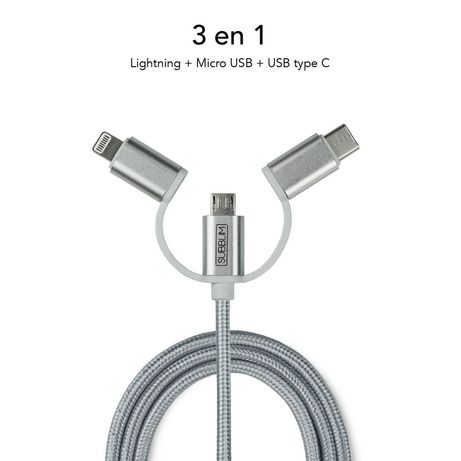 CARGADOR DE COCHE 2 X USB + USB 3 EN 1 2.4 A PLATA - Imagen 12 de 13 CARGADOR DE COCHE 2 X USB + USB 3 EN 1 2.4 A PLATA - Imagen 12 de 13