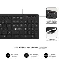 Miniatura 5 de TECLADO BUSINESS SLIM SILENCIOSO CON CABLE USB