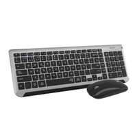 Miniatura 2 de TECLADO CON RATON BLUETOOTH + 2.4G COMBO DUAL PRESTIGE EXTENDIDO GRIS/NEGRO