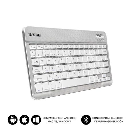 TECLADO SUBBLIM WIRELESS SMART BT SILVER - Imagen 2 de 6 TECLADO SUBBLIM WIRELESS SMART BT SILVER - Imagen 2 de 6