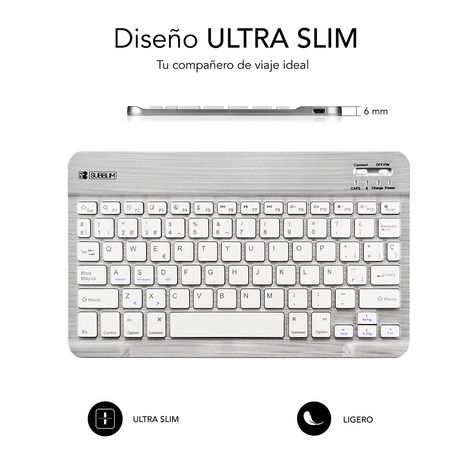 TECLADO SUBBLIM WIRELESS SMART BT SILVER - Imagen 4 de 6 TECLADO SUBBLIM WIRELESS SMART BT SILVER - Imagen 4 de 6
