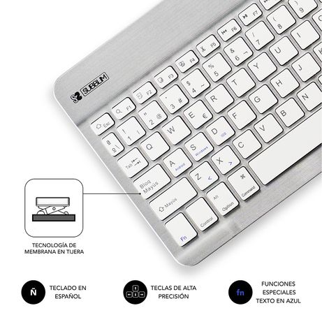 TECLADO SUBBLIM WIRELESS SMART BT SILVER - Imagen 6 de 6 TECLADO SUBBLIM WIRELESS SMART BT SILVER - Imagen 6 de 6