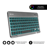 Miniatura 1 de TECLADO SUBBLIM INALAMBRICO RETROILUMINADO SMART BACKLIT BT GREY