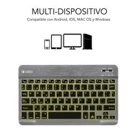 Miniatura 3 de TECLADO SUBBLIM INALAMBRICO RETROILUMINADO SMART BACKLIT BT GREY
