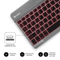 Miniatura 5 de TECLADO SUBBLIM INALAMBRICO RETROILUMINADO SMART BACKLIT BT GREY