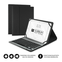 Miniatura 1 de FUNDA Y TECLADO TABLET 10.1´´ SUBBLIM BLUETOOTH BLACK