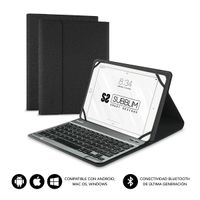 Miniatura 2 de FUNDA Y TECLADO TABLET 10.1´´ SUBBLIM BLUETOOTH BLACK