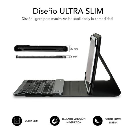 FUNDA Y TECLADO TABLET 10.1´´ SUBBLIM BLUETOOTH BLACK - Imagen 3 de 6 FUNDA Y TECLADO TABLET 10.1´´ SUBBLIM BLUETOOTH BLACK - Imagen 3 de 6