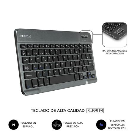 FUNDA Y TECLADO TABLET 10.1´´ SUBBLIM BLUETOOTH BLACK - Imagen 6 de 6 FUNDA Y TECLADO TABLET 10.1´´ SUBBLIM BLUETOOTH BLACK - Imagen 6 de 6