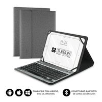 Miniatura 2 de FUNDA Y TECLADO TABLET 10.1´´ SUBBLIM BLUETOOTH GREY