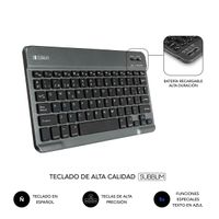 Miniatura 6 de FUNDA Y TECLADO TABLET 10.1´´ SUBBLIM BLUETOOTH GREY
