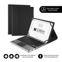 Miniatura 1 de FUNDA Y TECLADO TABLET 10.1´´ SUBBLIM BT TOUCHPAD BLACK