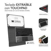 Miniatura 4 de FUNDA Y TECLADO TABLET 10.1´´ SUBBLIM BT TOUCHPAD BLACK
