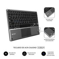 Miniatura 6 de FUNDA Y TECLADO TABLET 10.1´´ SUBBLIM BT TOUCHPAD BLACK