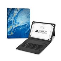 Miniatura 2 de FUNDA Y TECLADO 9.6´´ SUBBLIM MARMOL AZUL