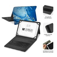 Miniatura 4 de FUNDA Y TECLADO 9.6´´ SUBBLIM MARMOL AZUL