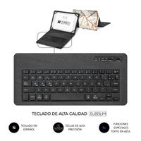 Miniatura 6 de FUNDA Y TECLADO 9.6´´ SUBBLIM TRENDY MARMOL BLANCO