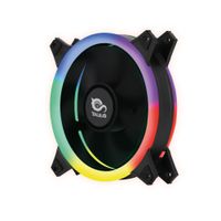 Miniatura 2 de TALIUS VENTILADOR CAJA FAN04 RGB SPECTRUM DOBLE ARO RETAIL 12CM