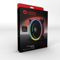 Miniatura 3 de TALIUS VENTILADOR CAJA FAN04 RGB SPECTRUM DOBLE ARO RETAIL 12CM