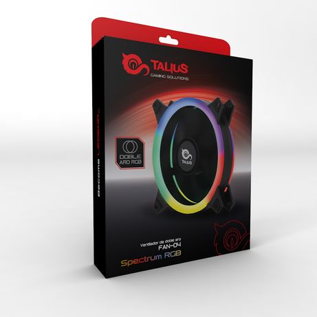 TALIUS VENTILADOR CAJA FAN04 RGB SPECTRUM DOBLE ARO RETAIL 12CM - Imagen 3 de 3 TALIUS VENTILADOR CAJA FAN04 RGB SPECTRUM DOBLE ARO RETAIL 12CM - Imagen 3 de 3
