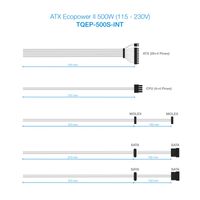 Miniatura 8 de Fuente Alimentación 500W TOOQ  TQEP-500S-INT Non-Modular Silver