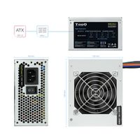 Miniatura 10 de Fuente Alimentación 500W TOOQ SFX Ecopower II Non-Modular Silver