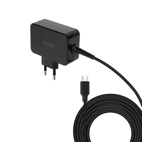 CARGADOR TOOQ 65W USB-C PD 1.8M PARA PORTATIL NEGRO - Imagen 2 de 4 CARGADOR TOOQ 65W USB-C PD 1.8M PARA PORTATIL NEGRO - Imagen 2 de 4
