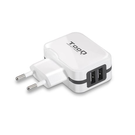 CARGADOR USB PARED TOOQ TQWC-1S02WT 2USB 3.4A - Imagen 2 de 5 CARGADOR USB PARED TOOQ TQWC-1S02WT 2USB 3.4A - Imagen 2 de 5