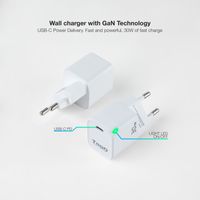 Miniatura 3 de CARGADOR USB PARED TOOQ TQWC-GANPD30WT GAN USB-C/PD 30W BLANCO