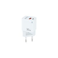 Miniatura 2 de CARGADOR USB PARED TOOQ TQWC-GANQCPD30WT GAN USB-C/PD + USB-A/QC 30W BLANCO