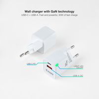 Miniatura 3 de CARGADOR USB PARED TOOQ TQWC-GANQCPD30WT GAN USB-C/PD + USB-A/QC 30W BLANCO